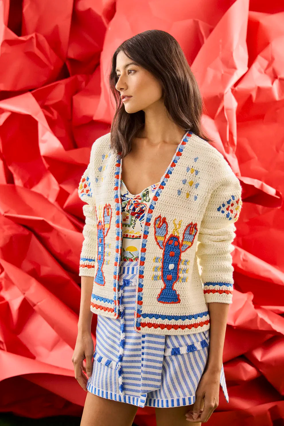 Hunter Bell Callen Cardigan - Lobster