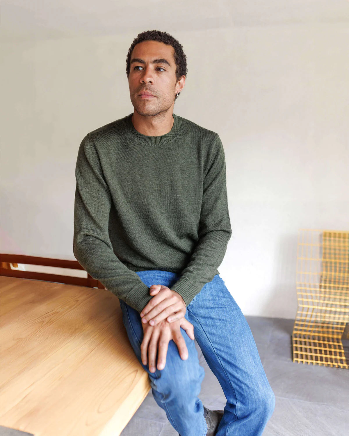 Alex Crane Campo Sweater - Pine