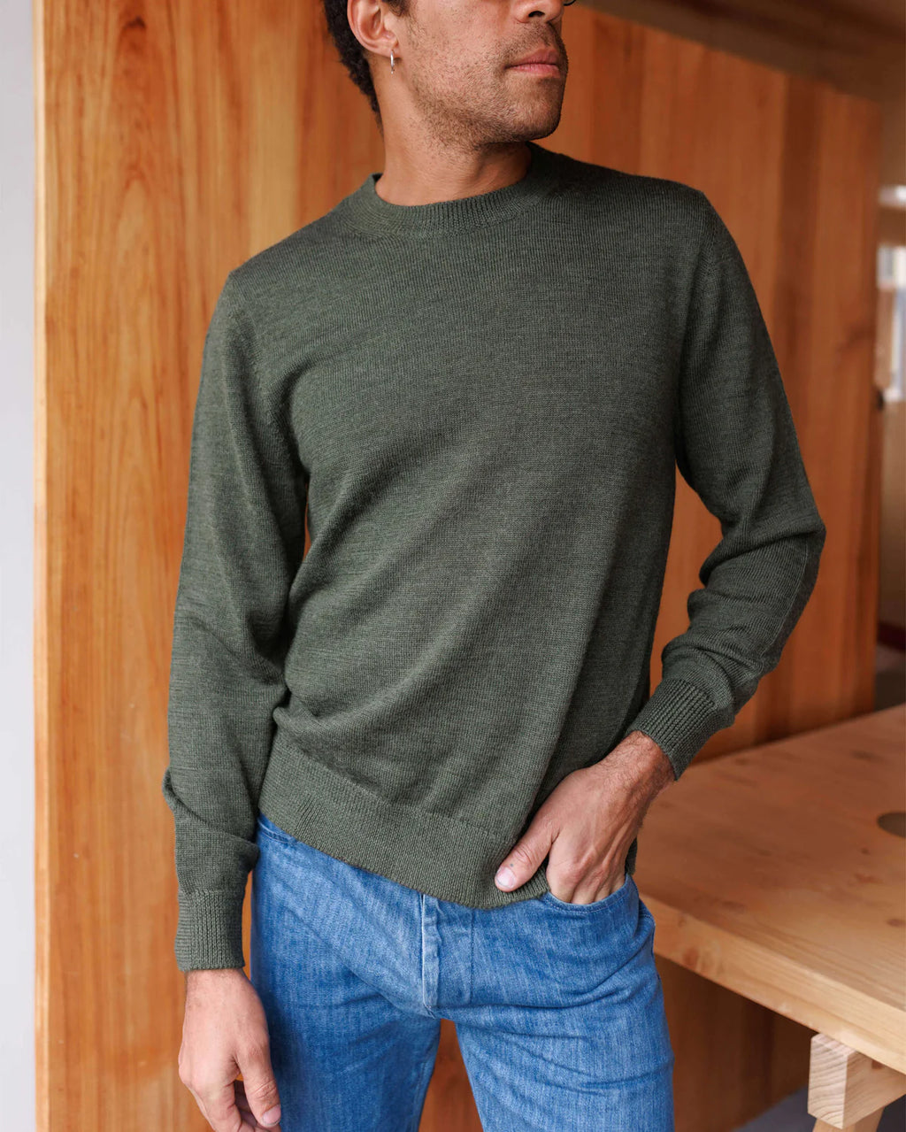 Alex Crane Campo Sweater - Pine