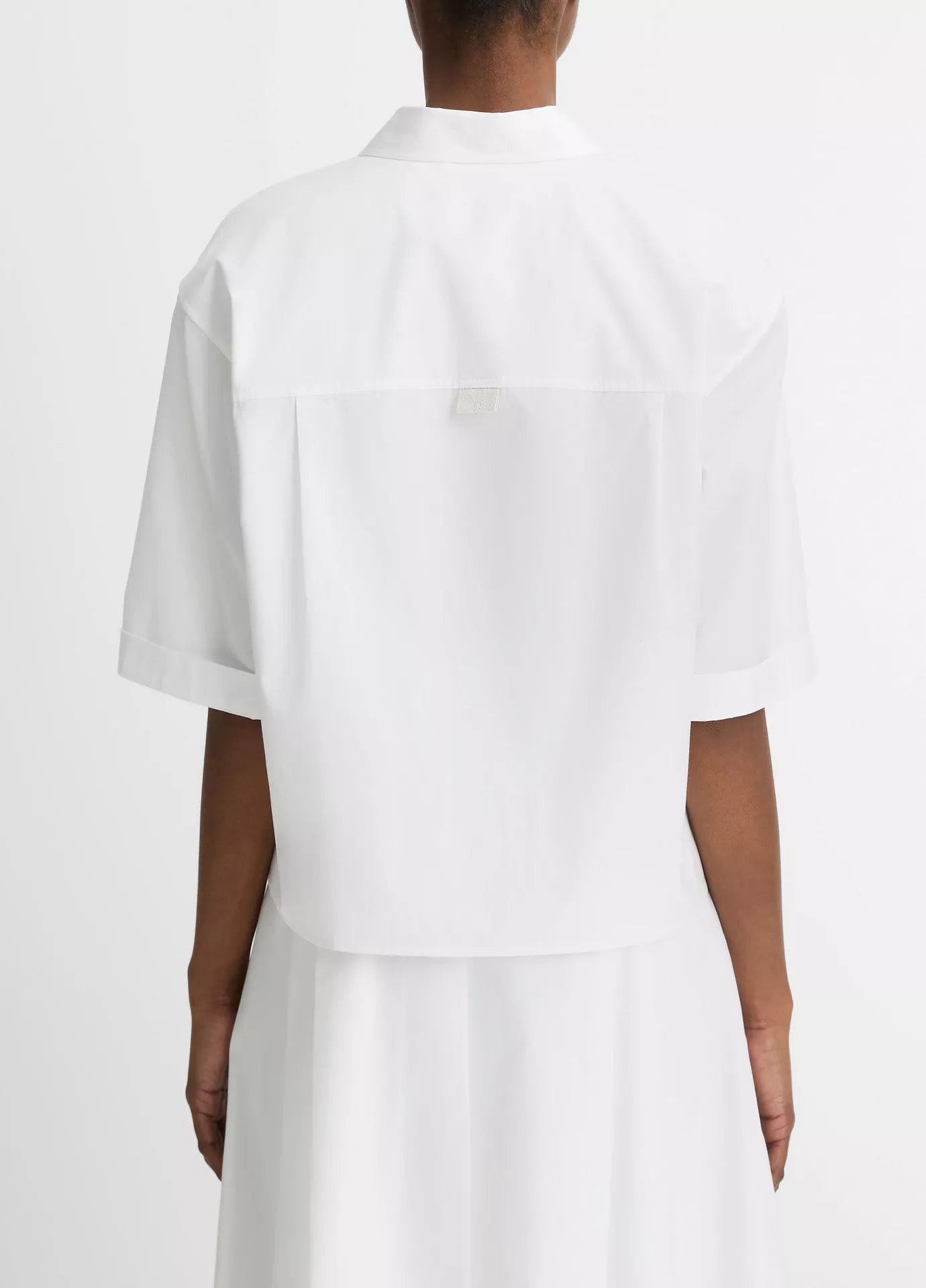 Vince  Canvas Tape Cotton Button-Front Shirt - Optic White