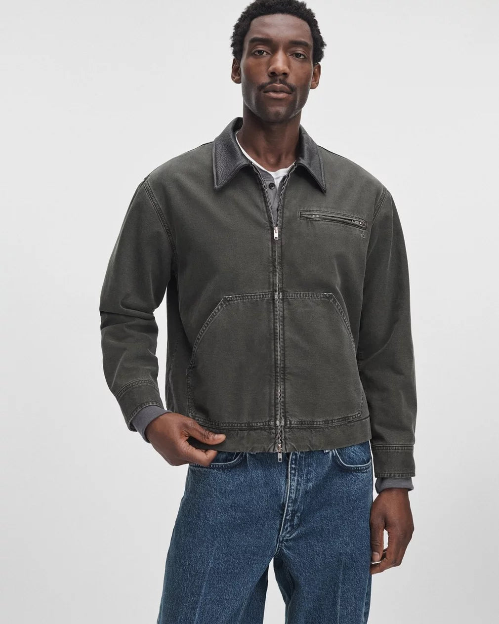 Rag & Bone Canvas Workwear Jacket - Dark Green