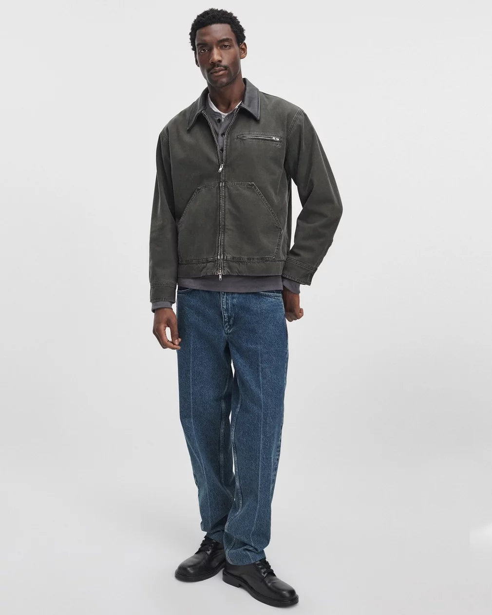 Rag & Bone Canvas Workwear Jacket - Dark Green