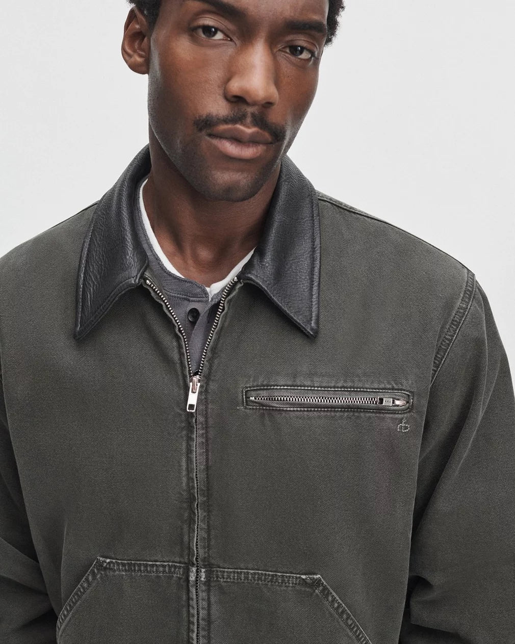 Rag & Bone Canvas Workwear Jacket - Dark Green