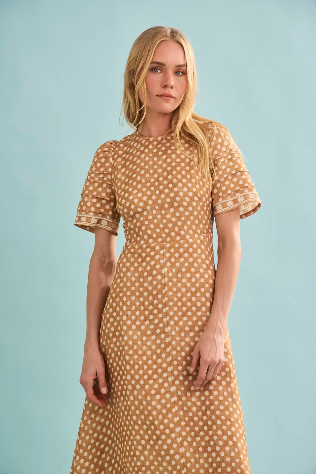 Hunter Bell Casey Dress - Coconut Sand Dot