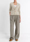 Vince Cashmere Donegal Cardigan - Biscuit Donegal