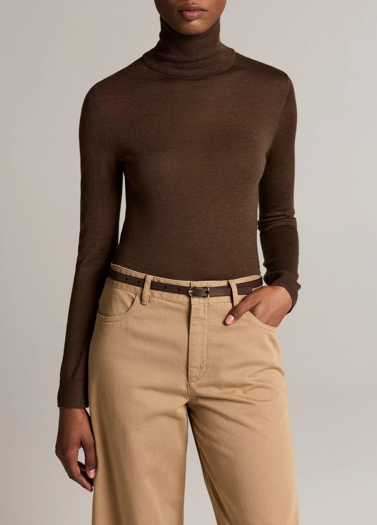 Vince Cashmere Turtleneck Sweater - Pinewood