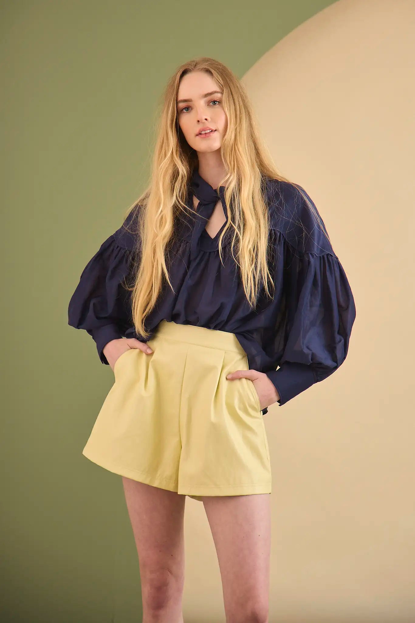Hunter Bell Celeste Blouse - Dark Navy