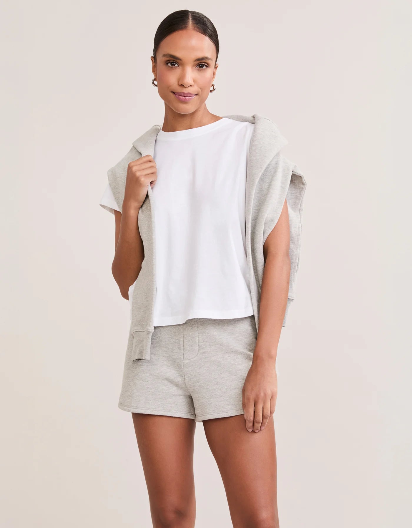 Maison Wheat Charlotte Crew Neck Tee - White