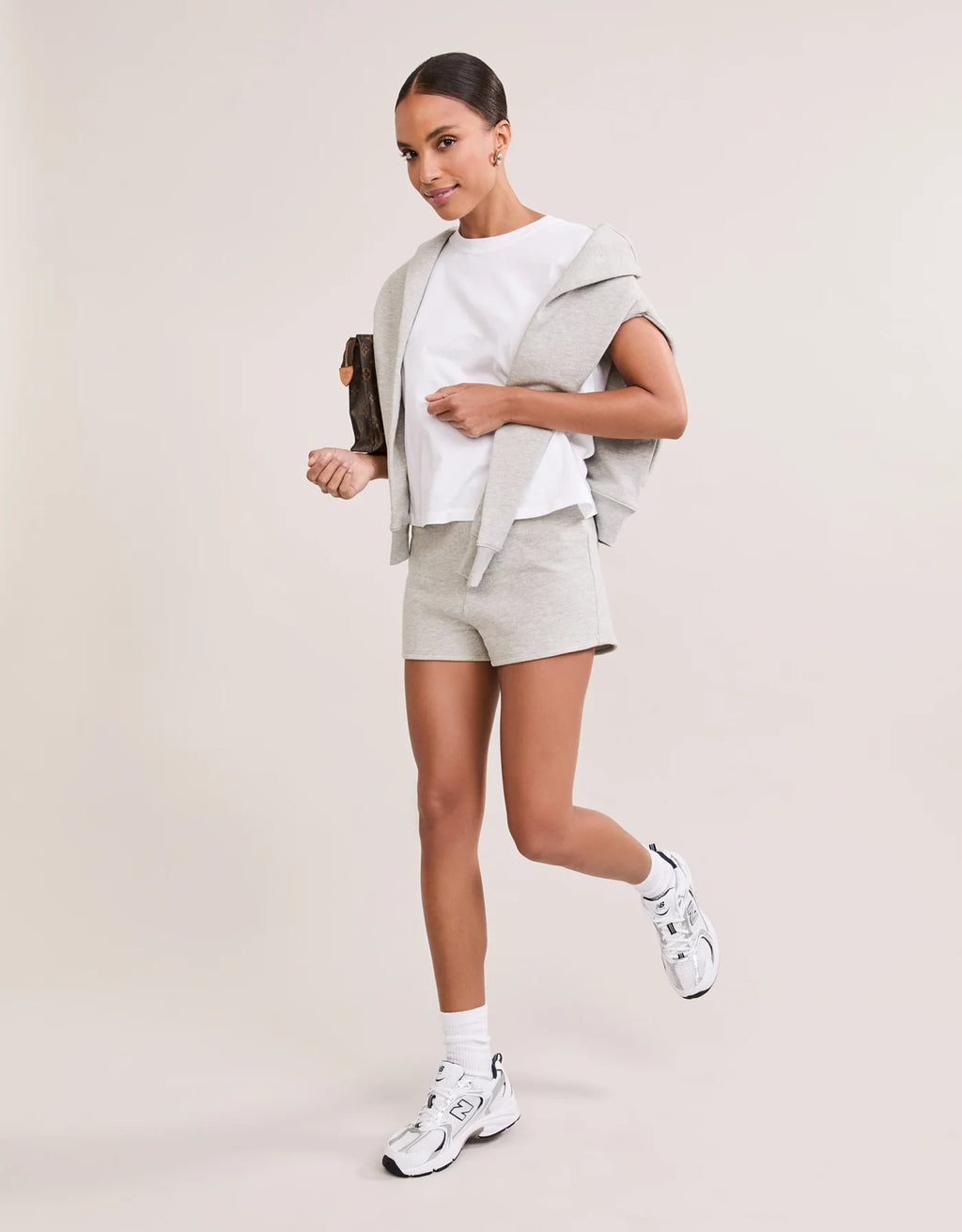 Maison Wheat Charlotte Crew Neck Tee - White
