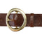 Kim White Chunky Waist Belt in Brown