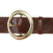 Kim White Chunky Belt - Brown