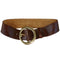 Kim White Chunky Belt - Brown