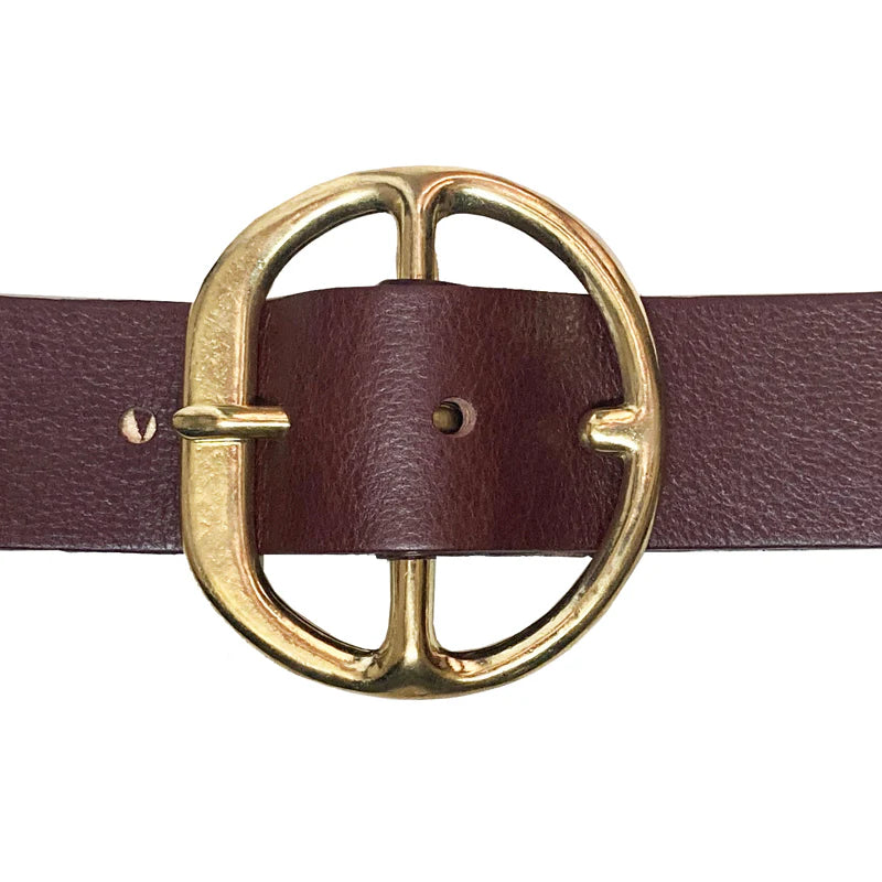 Kim White Chunky Hip Belt - Dark Brown