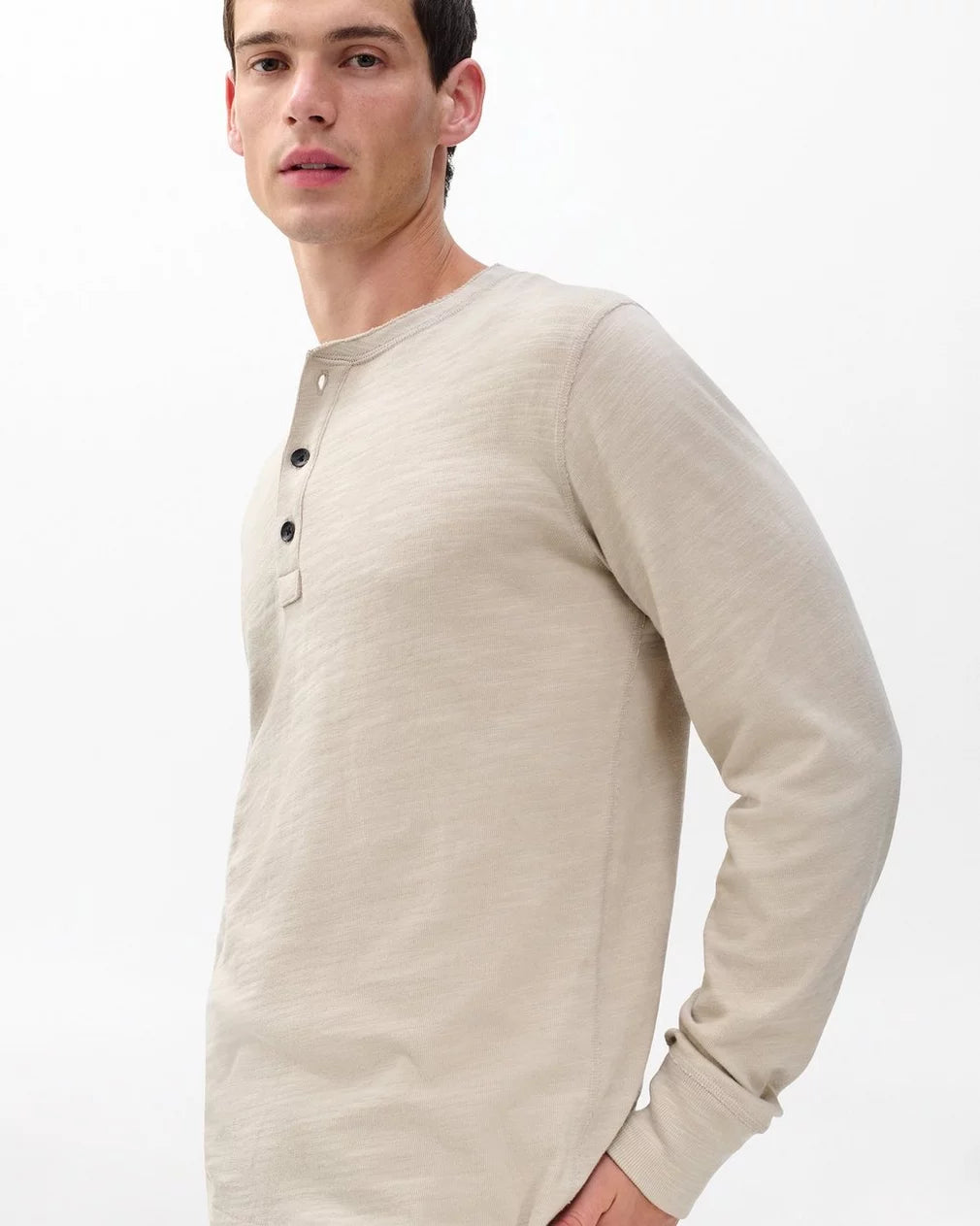 Rag & Bone Classic Flame Henley- Dust