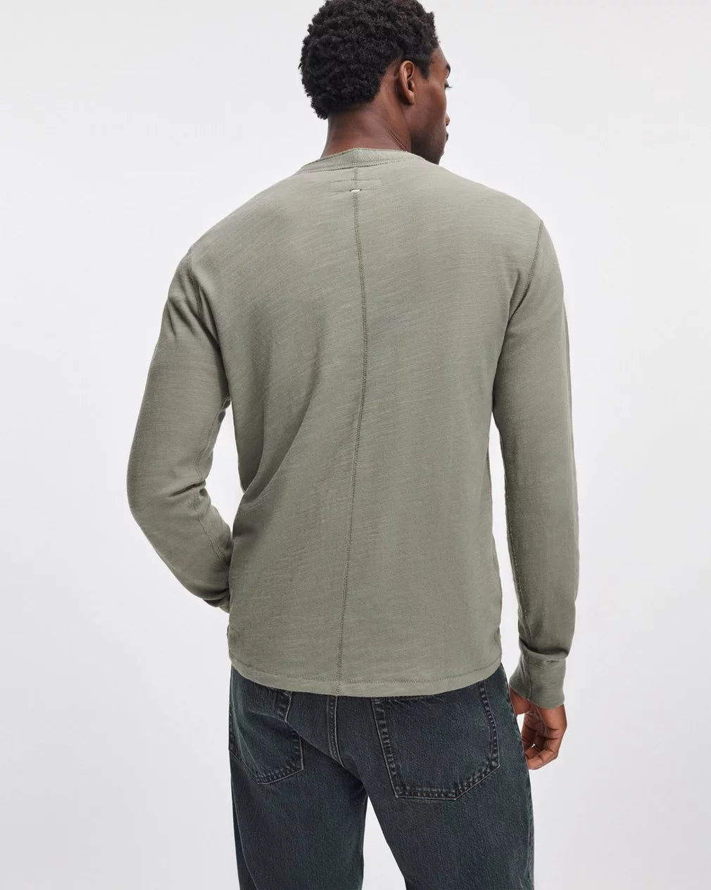 Rag & Bone Classic Slub Henley - Lichen
