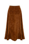 Hunter Bell Ida Suede Skirt- Cider