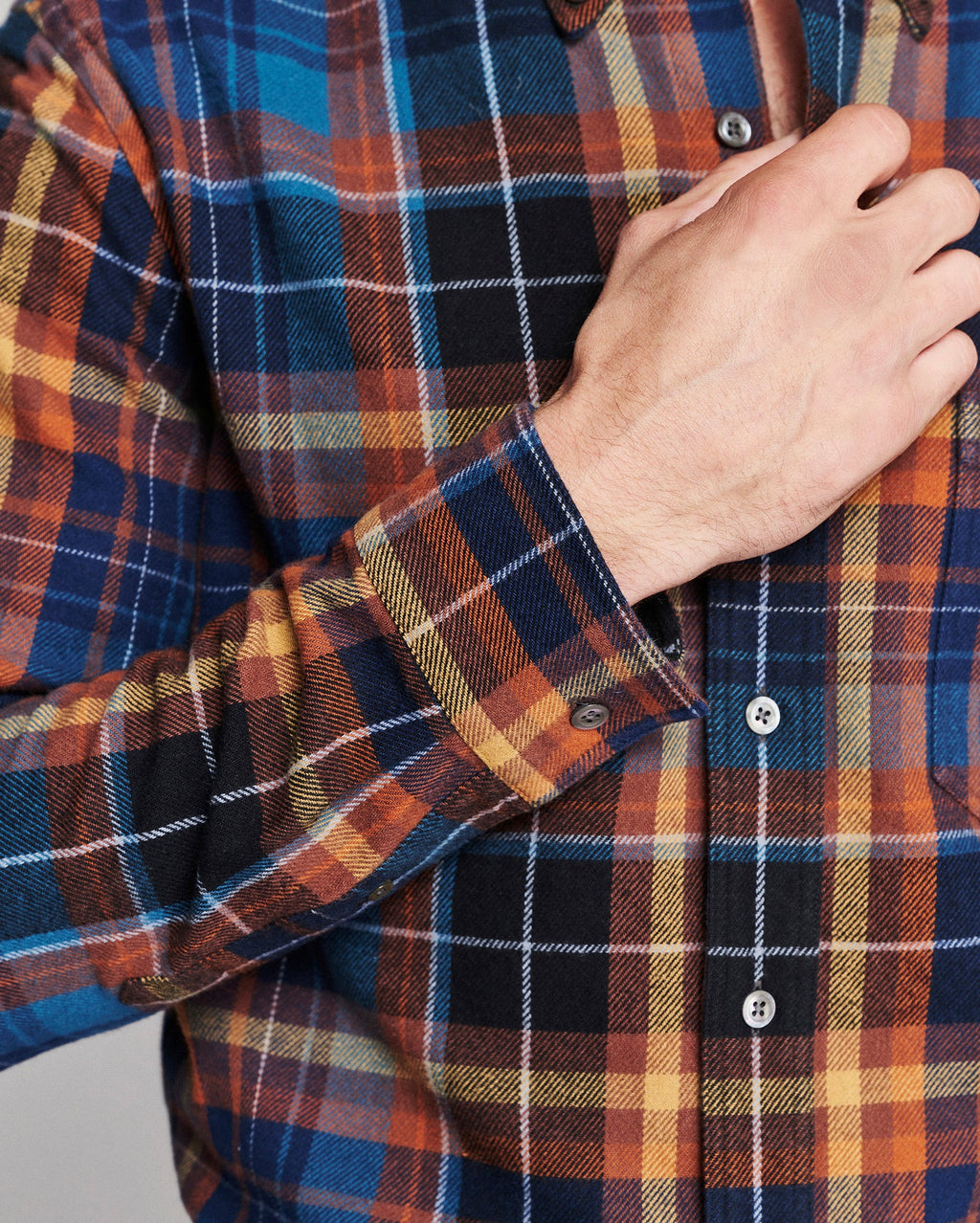 Billy Reid Micro Block Plaid Tuscumbia Shirt