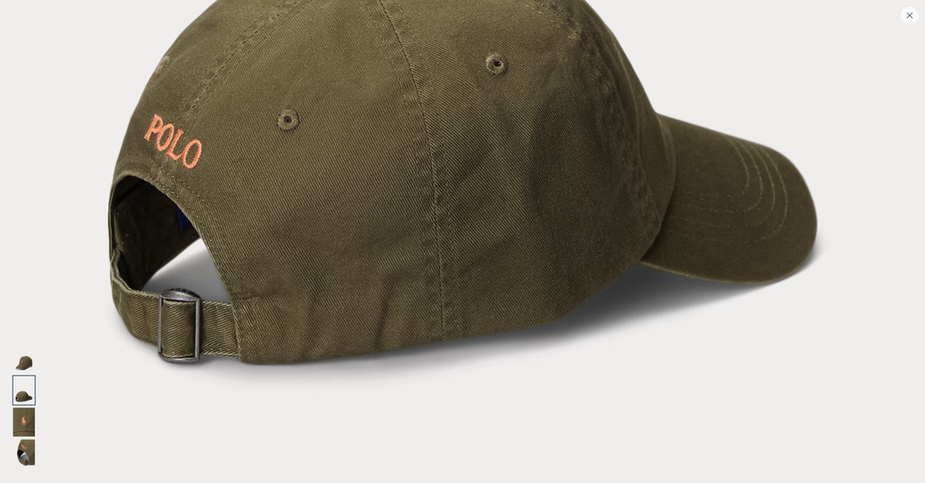 Polo Ralph Lauren The Iconic Cotton Chino Ball Cap - Canopy Olive