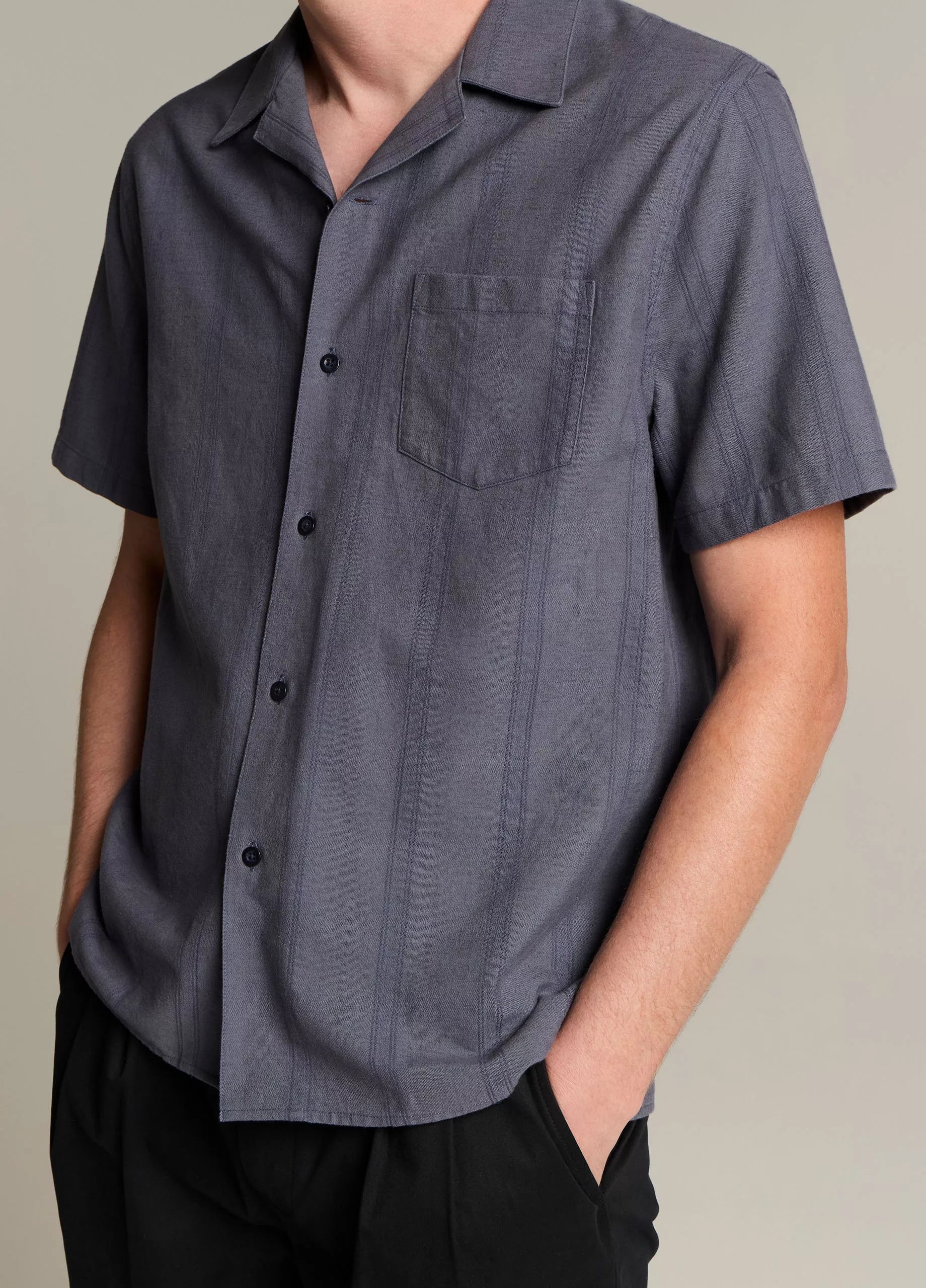 Vince Cove Stripe Cabana Shirt - Neue Blue
