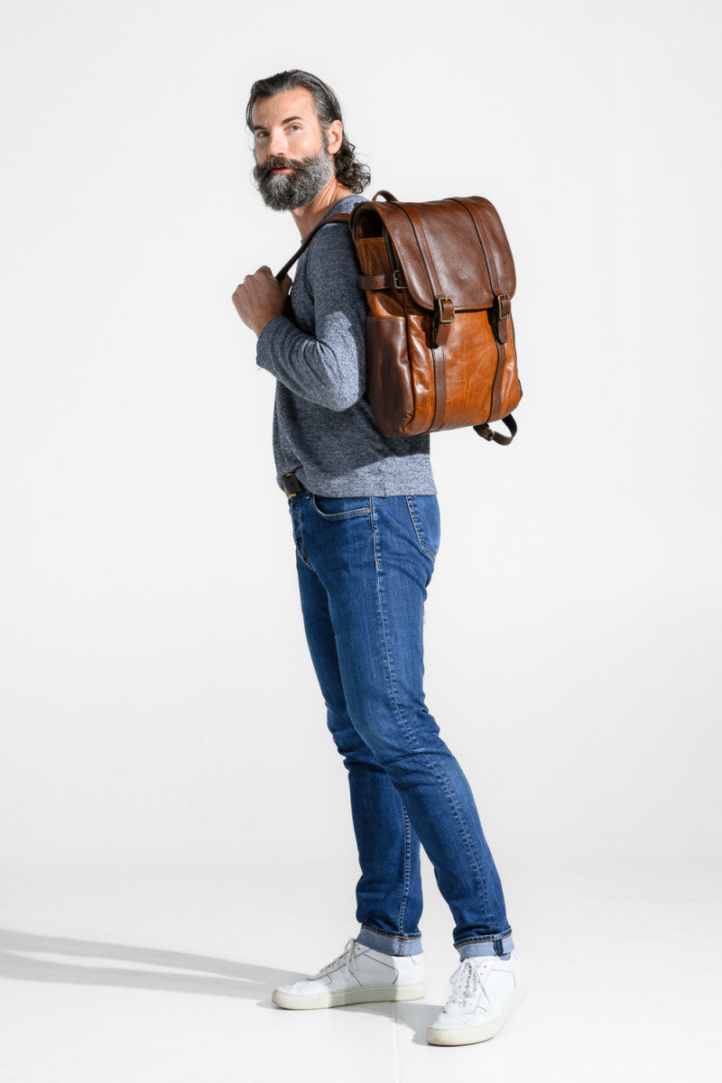 Moore & Giles Crews Backpack - Titan Milled Honey
