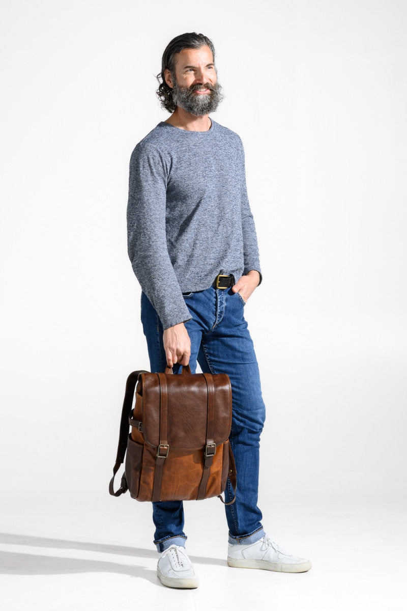 Moore & Giles Crews Backpack - Titan Milled Honey