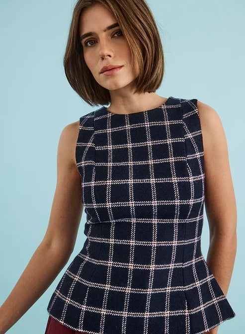 Hunter Bell Bini Top  - St Andrews Check