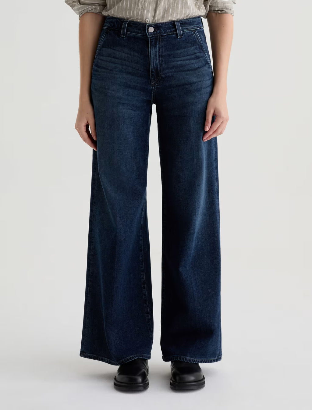 AG Stella Pressed Low Slung Palazzo - Poise
