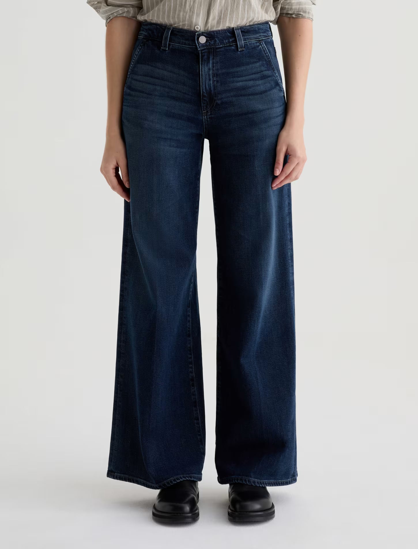 AG Stella Pressed Low Slung Palazzo - Poise