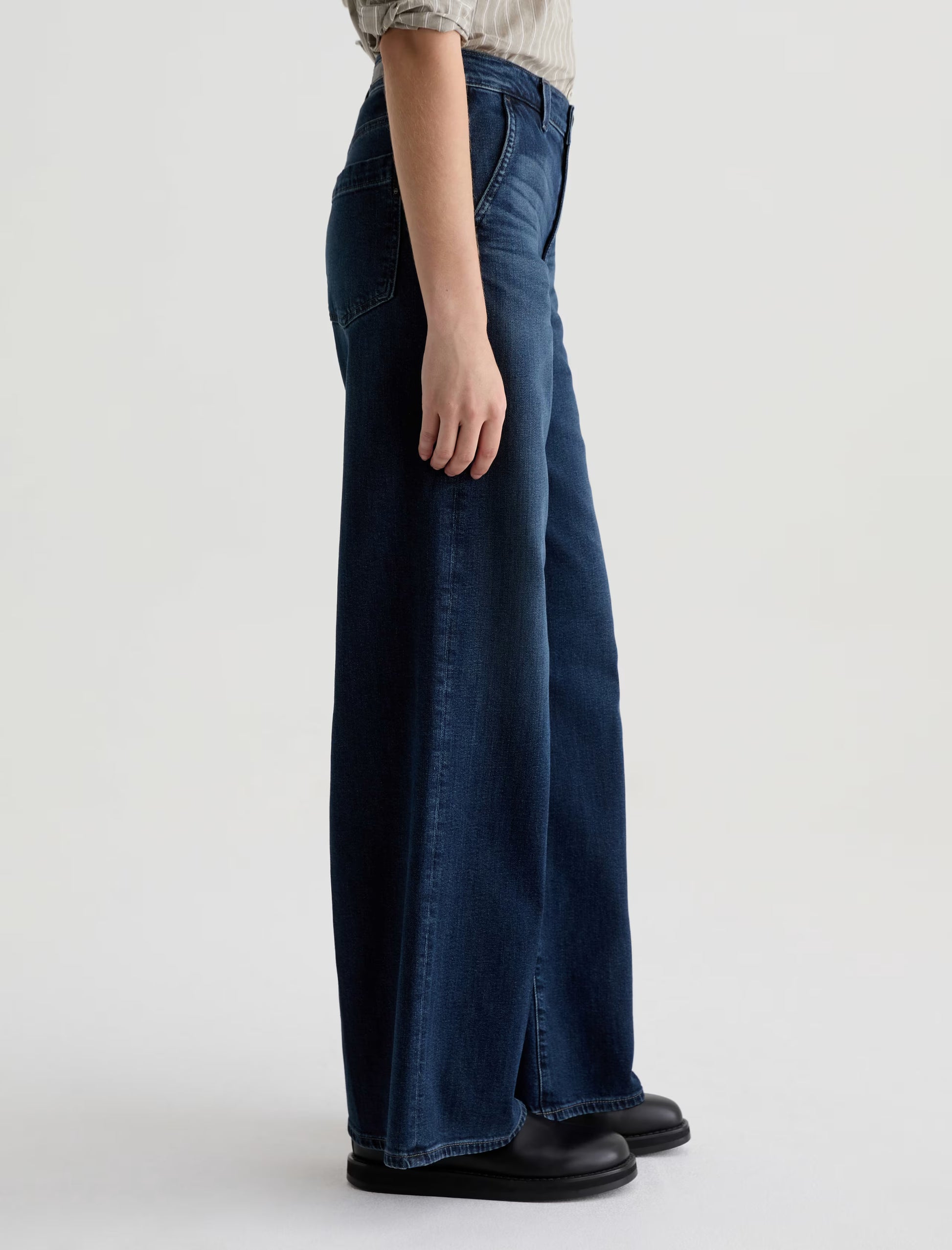 AG Stella Pressed Low Slung Palazzo - Poise
