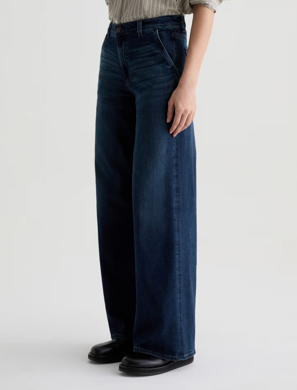 AG Stella Pressed Low Slung Palazzo - Poise