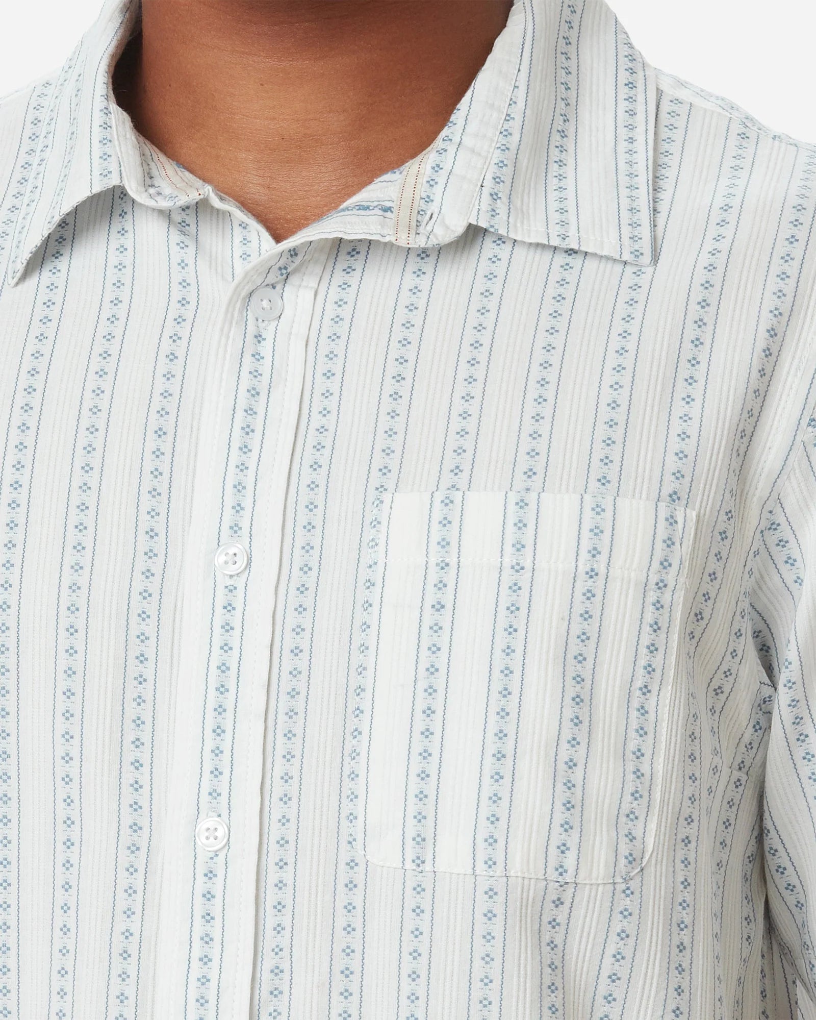 Ace Rivington Light Weight Tailored Shirt - Diamond Stripe