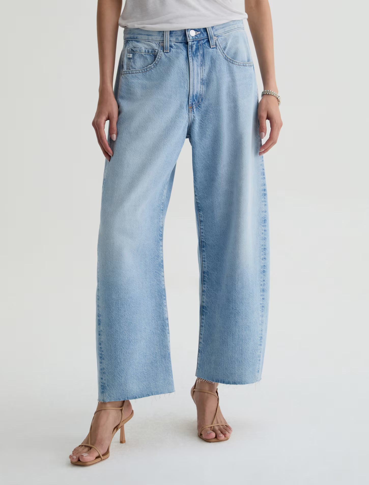 AG Hattie Crop High Rise Barrel - Gesture