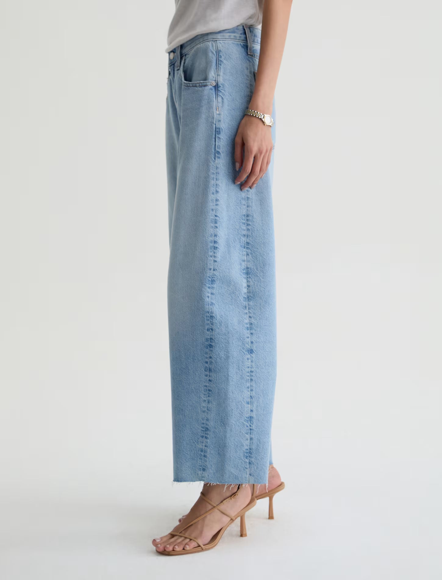 AG Hattie Crop High Rise Barrel - Gesture
