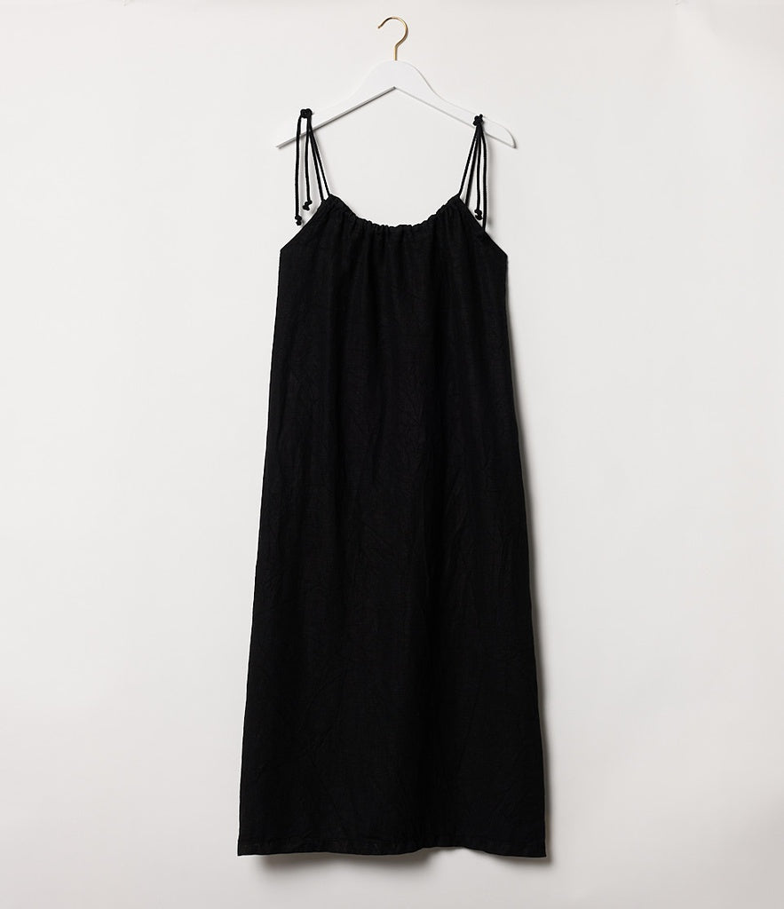 Merz b. Schwanen Deep Black Strap Dress