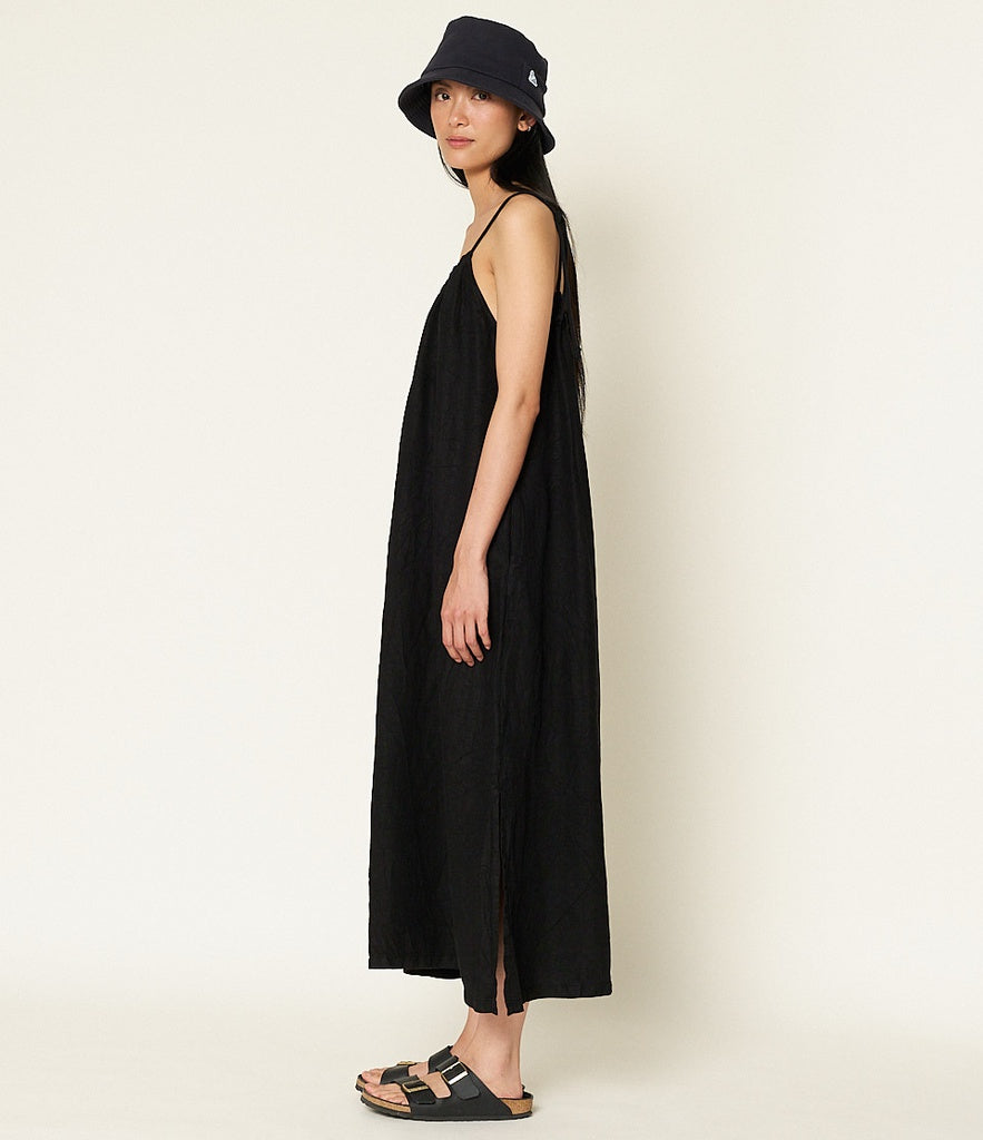 Merz b. Schwanen Deep Black Strap Dress