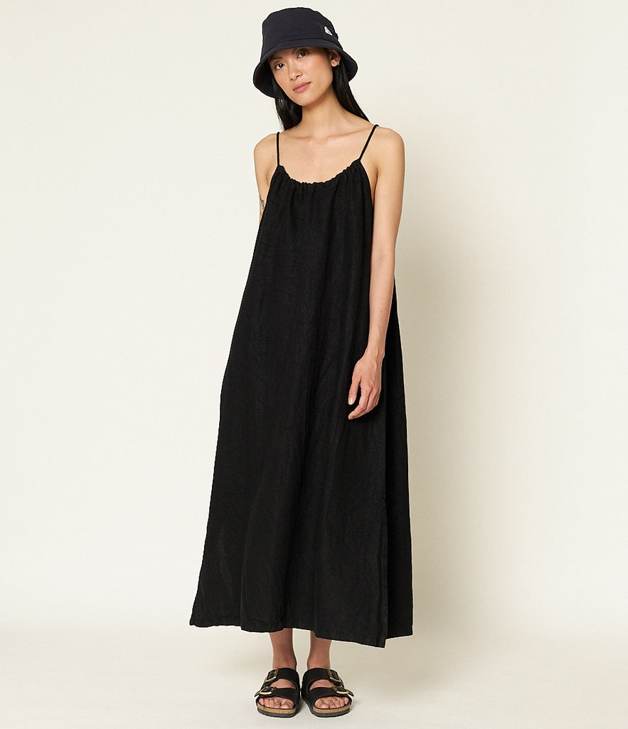 Merz b. Schwanen Deep Black Strap Dress