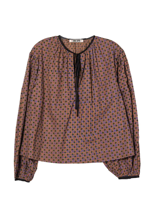 Ciao Lucia Myra Top Stained Glass Cotton Voile