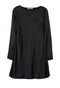 Ciao Lucia Patrice Satin Mini Dres - Black