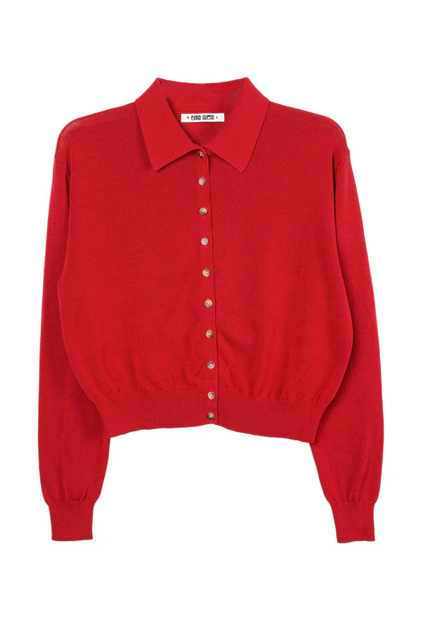 Ciao Lucia Palma Ruby Sheer Cardigan