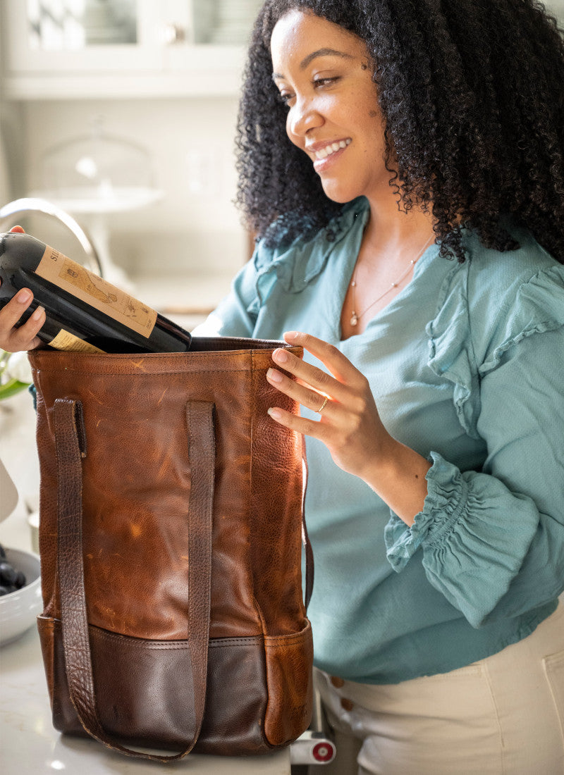 Moore & Giles Petty Bottle Tote - Titan Milled Honey