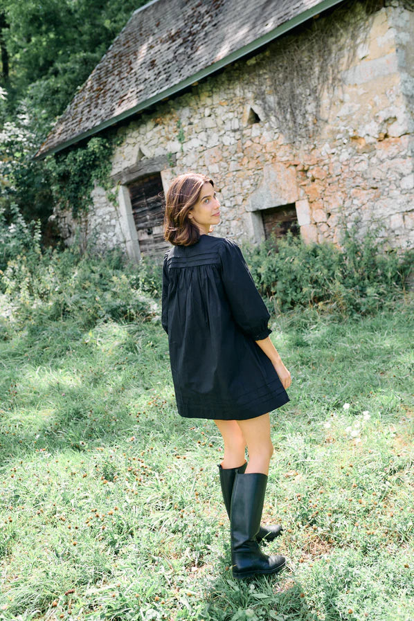 Ciao Lucia Jolin Dress Black Cotton Poplin
