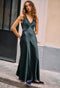 Ciao Lucia Reine Satin Maxi Dress - Black