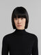 Marni Black Fitted Jumper With Ribbed Turtle Neck