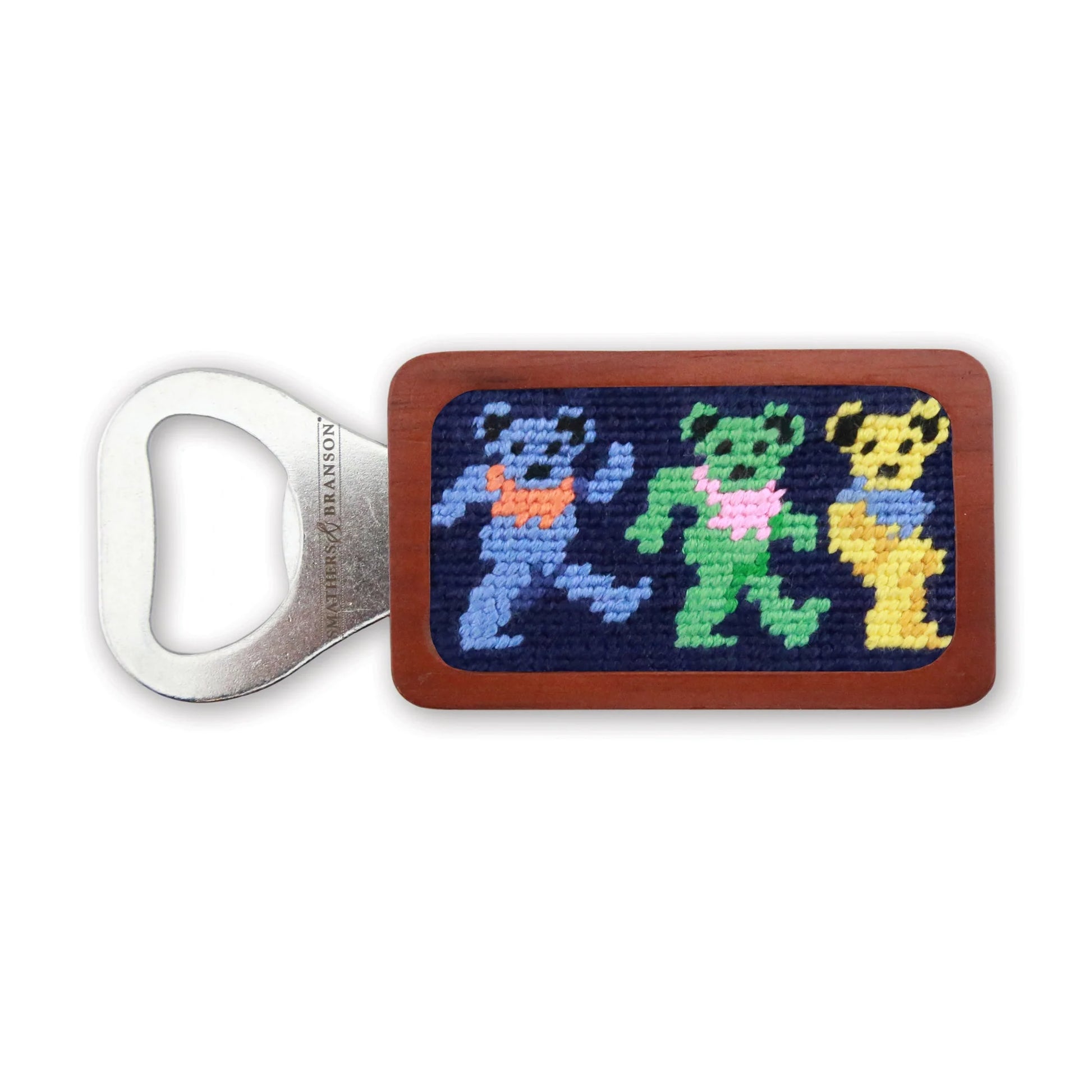 Smathers & Branson Dancing Bears Bottle Opener - Dark Navy