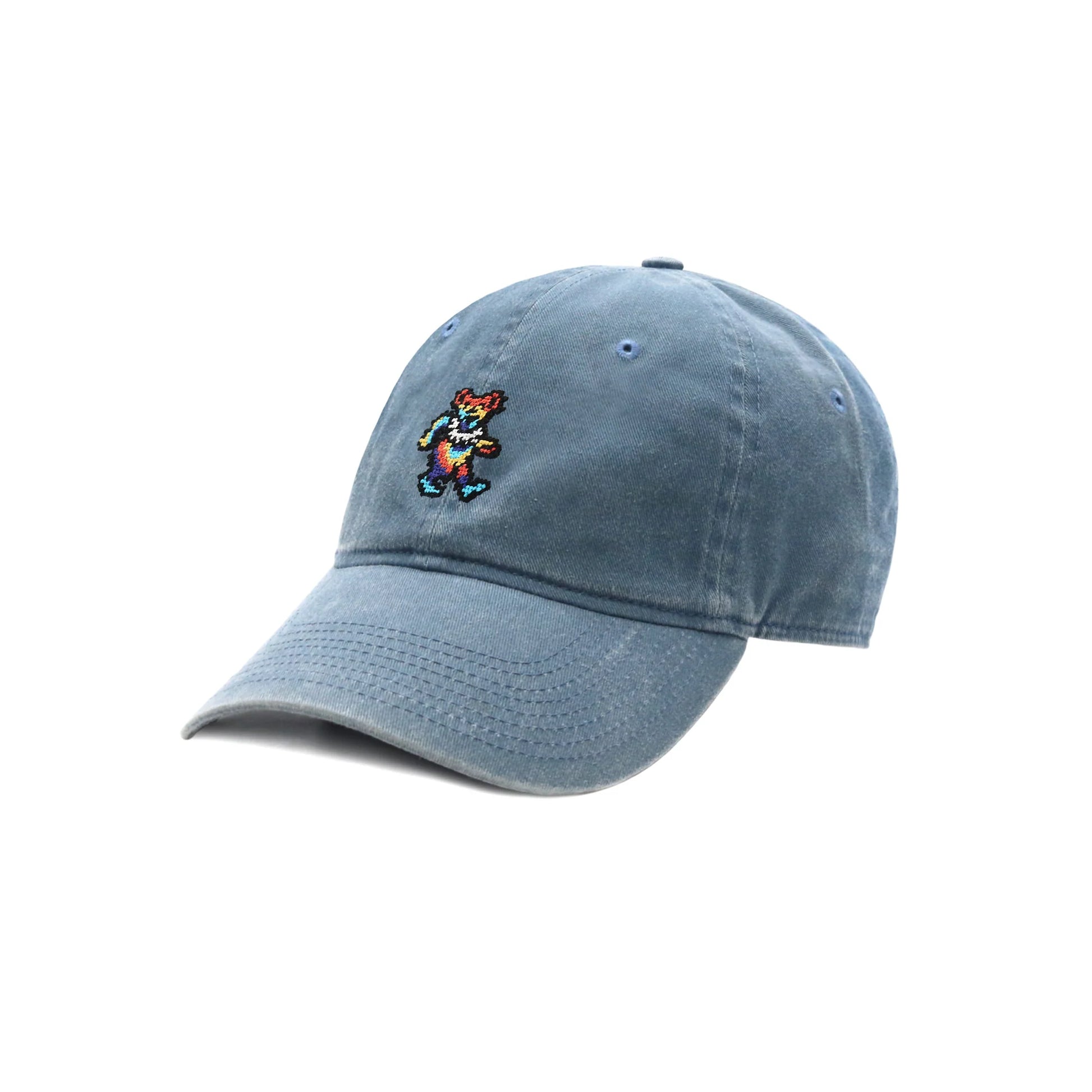Smathers & Branson Dancing Bear Tie Dye Hat- Steel Blue