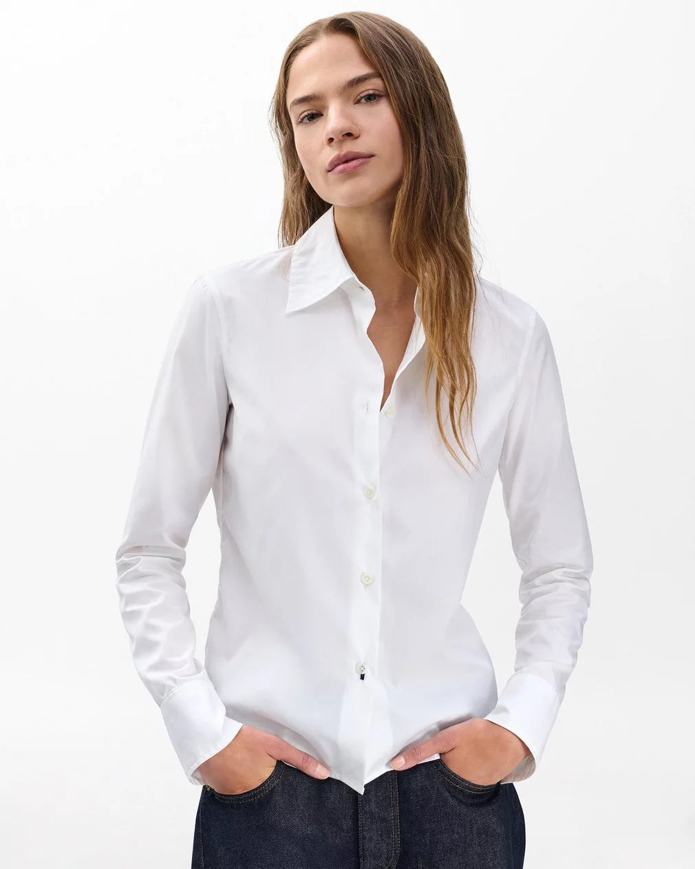 Rag & Bone Dayton Poplin Shirt- White