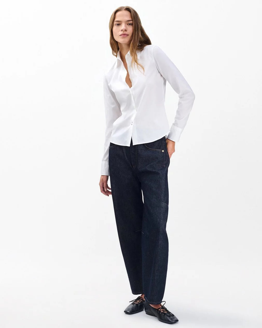Rag & Bone Dayton Poplin Shirt- White