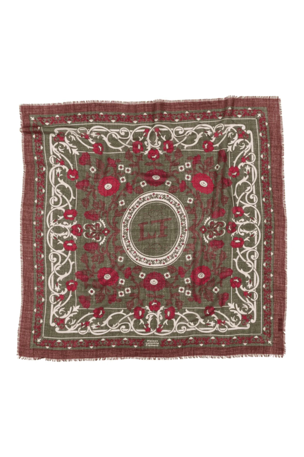 Maison Lecomte Flament Marie-Antoinette Scarf Khaki LS
