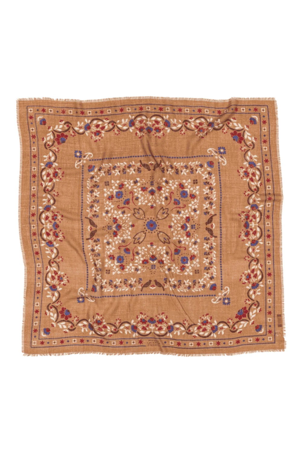 Maison Lecomte Flament Scarf Secret Garden Camel LS