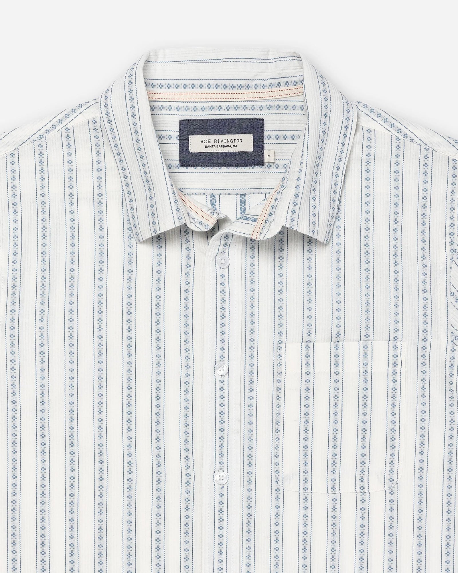 Ace Rivington Light Weight Tailored Shirt - Diamond Stripe